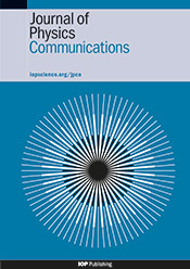 Journal of Physics Communications cover