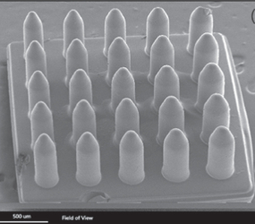 SEM image of microneedle arrays © IOP Publishing