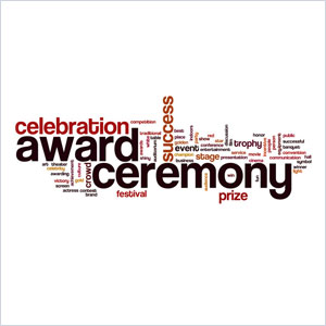 Award ceremony word cloud