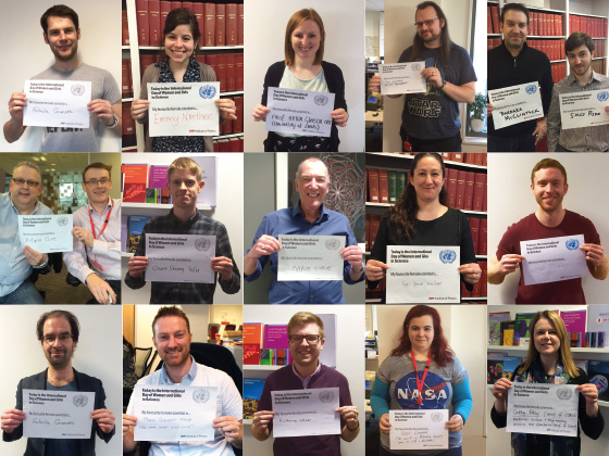 Photo | Collage of staff for #WomenInSTEM day (c) IOP Publishing