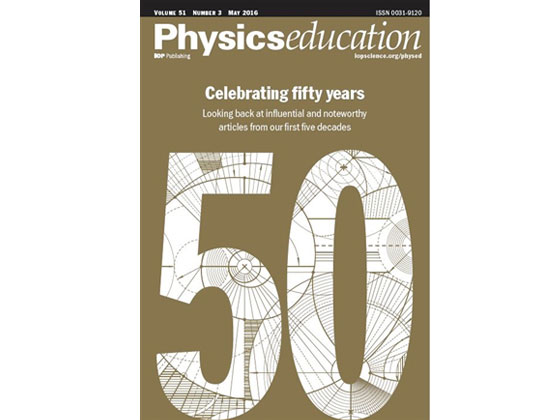 Physics Education anniversary issue cover