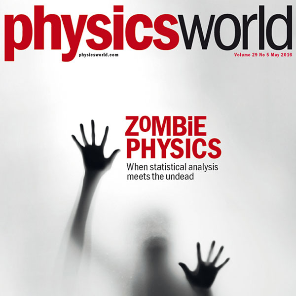 Physics World May issue cover