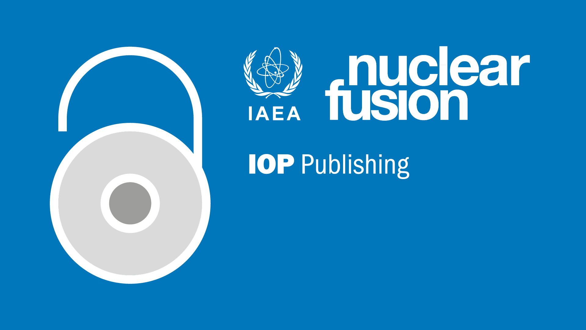 IOP Publishing announce Nuclear Fusion will become fully Open