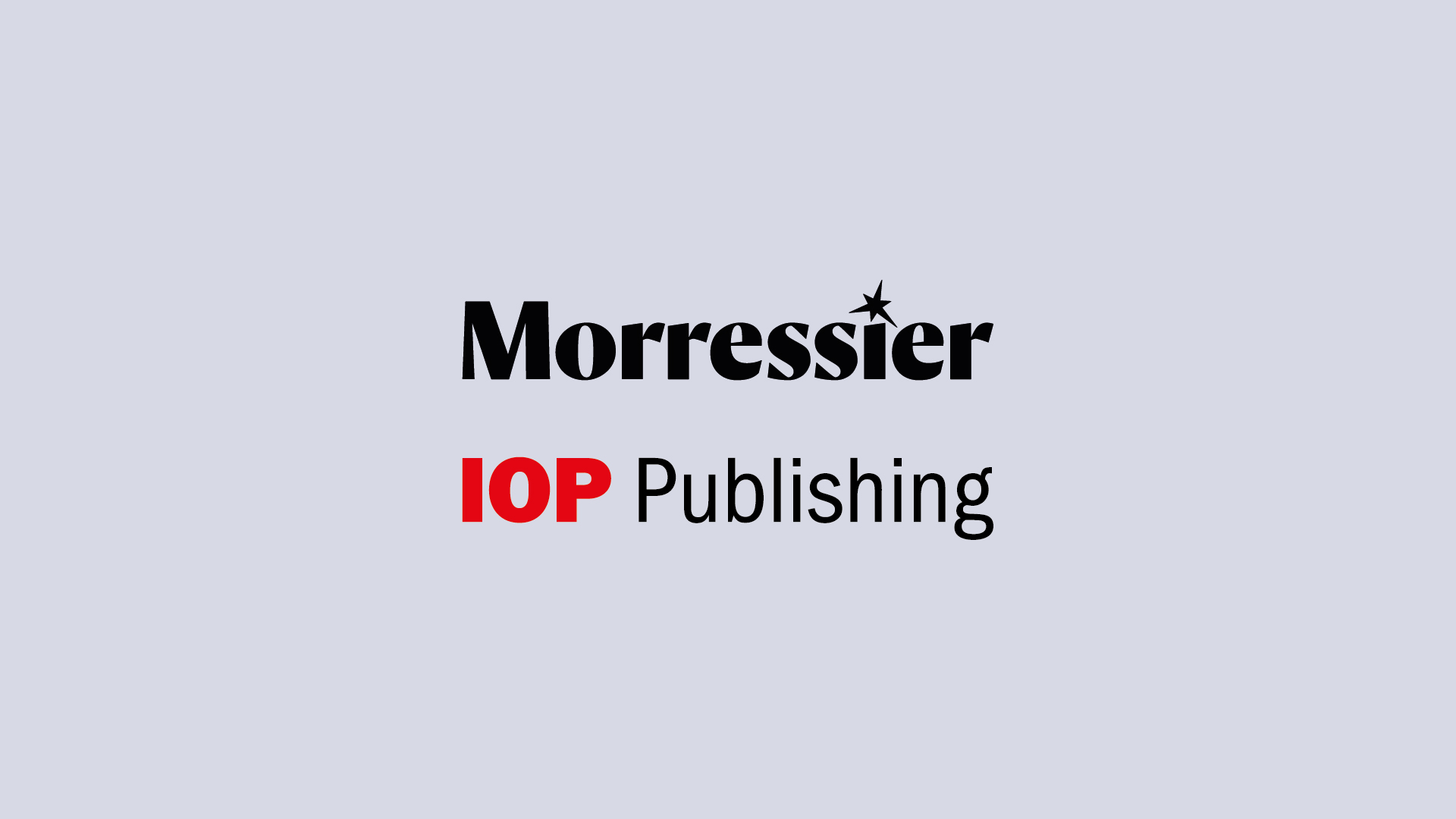 Morressier and IOP Publishing logos