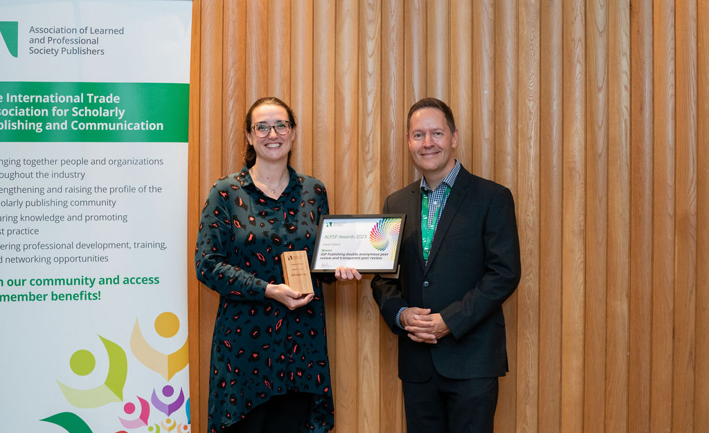 Kim Eggleton receives ALPSP impact award 2023